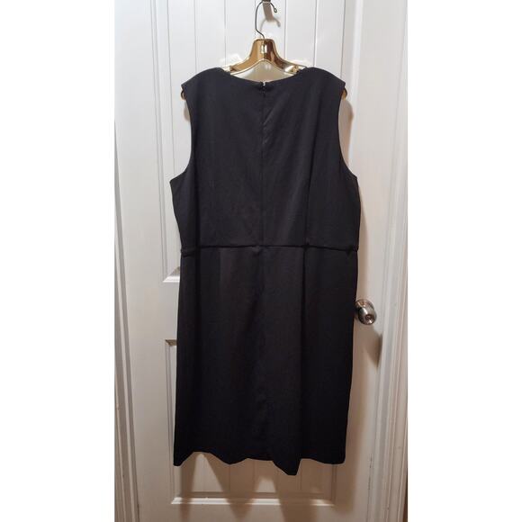 Shelby Nites Embellished Sleeveless Black Shift Dress Business Summer Size 20W - Picture 3 of 6